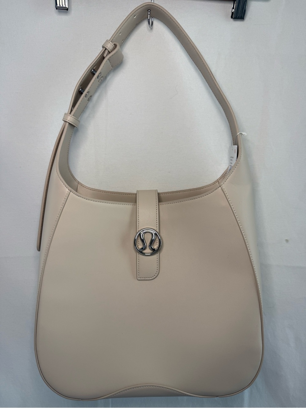 NWT Lululemon Leather Alternative  Cream Shoulder Bag